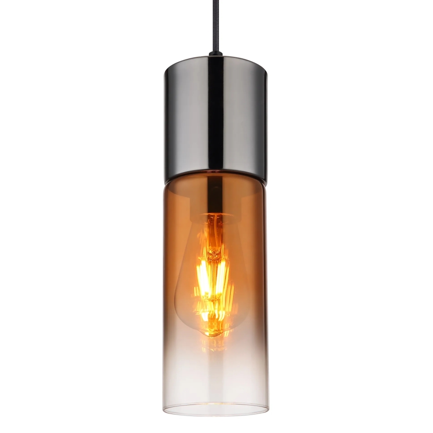 Globo - Candeeiro suspenso 1xE27/25W/230V diâmetro 10,5 cm preto/cobre