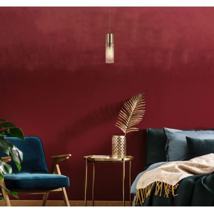 Globo - Candeeiro suspenso 1xE27/25W/230V diâmetro 10,5 cm latão
