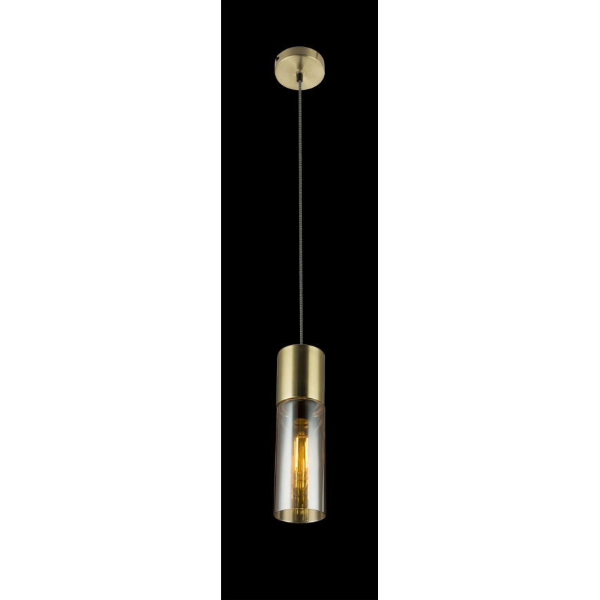 Globo - Candeeiro suspenso 1xE27/25W/230V diâmetro 10,5 cm latão