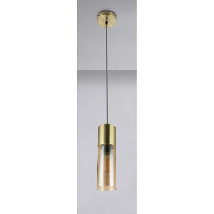 Globo - Candeeiro suspenso 1xE27/25W/230V diâmetro 10,5 cm latão