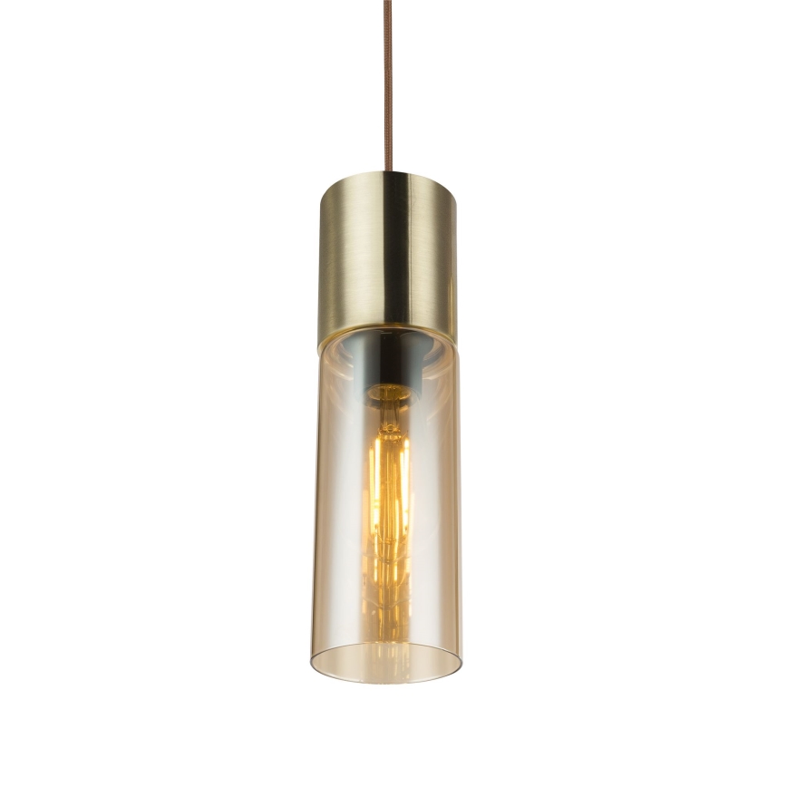 Globo - Candeeiro suspenso 1xE27/25W/230V diâmetro 10,5 cm latão