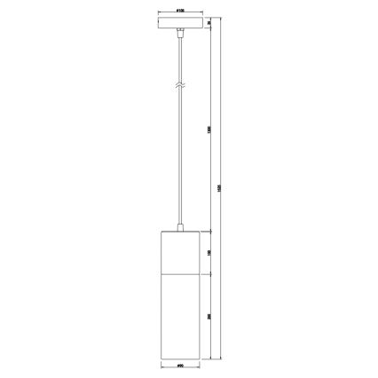 Globo - Candeeiro suspenso 1xE27/25W/230V diâmetro 10,5 cm latão