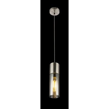 Globo - Candeeiro suspenso 1xE27/25W/230V diâmetro 10,5 cm cromado mate