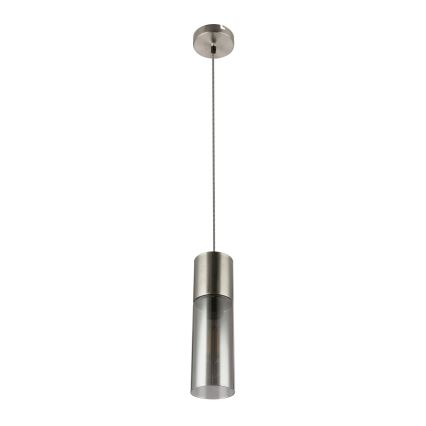 Globo - Candeeiro suspenso 1xE27/25W/230V diâmetro 10,5 cm cromado mate