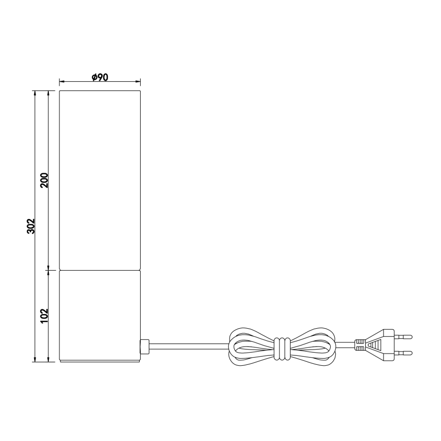 Globo - Candeeiro de mesa táctil 1xE27/25W/230V diâmetro 9 cm cromado mate