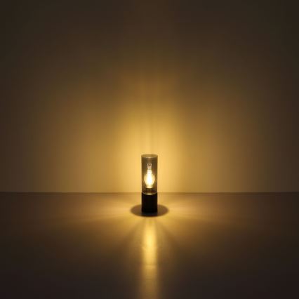 Globo - Candeeiro de mesa táctil 1xE27/25W/230V diâmetro 9 cm preto
