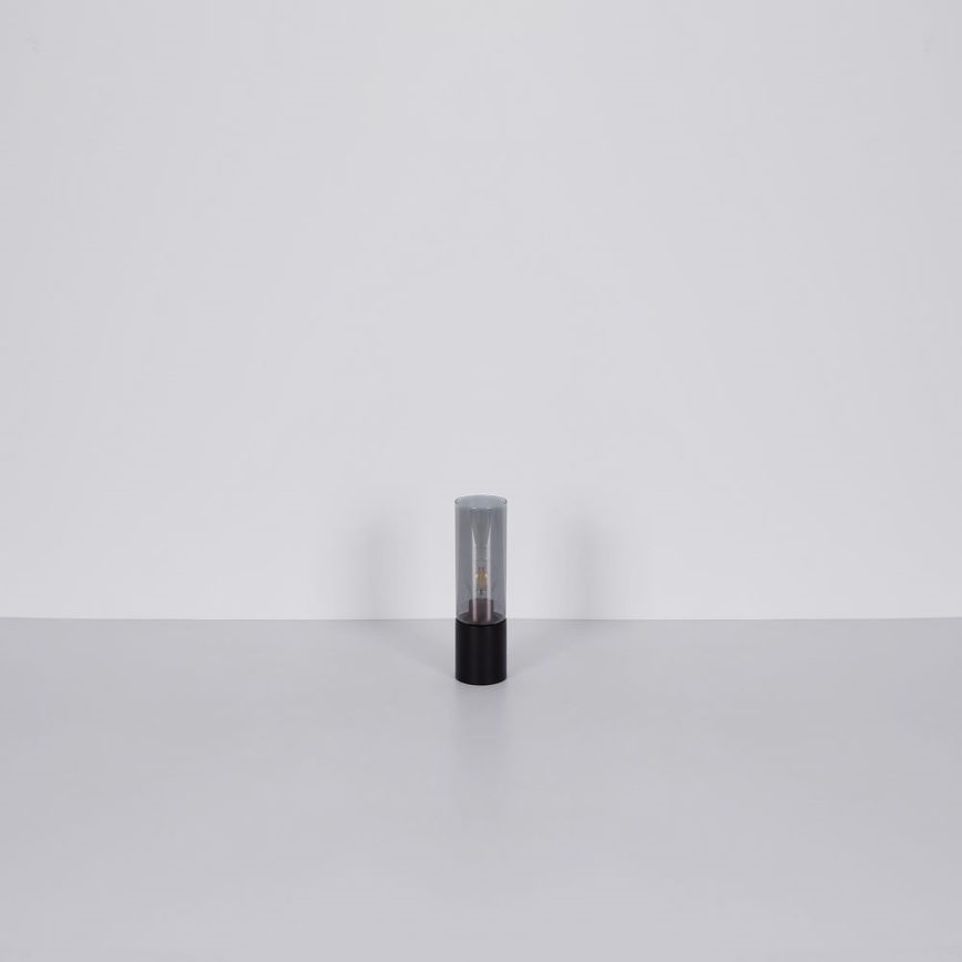 Globo - Candeeiro de mesa táctil 1xE27/25W/230V diâmetro 9 cm preto