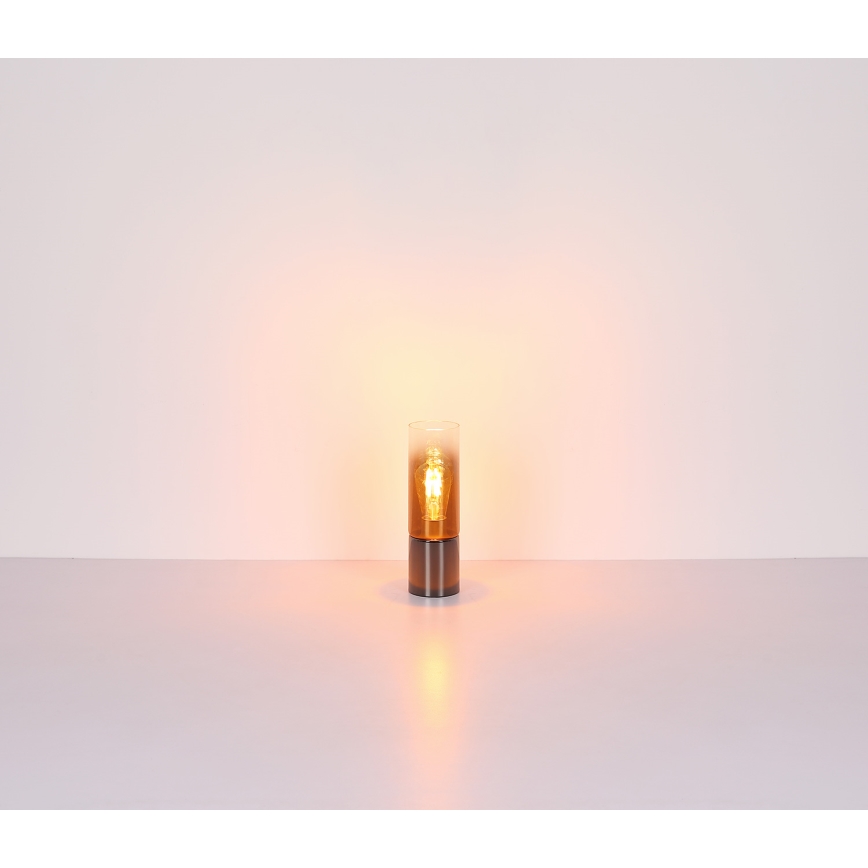 Globo - Candeeiro de mesa táctil 1xE27/25W/230V diâmetro 9 cm preto/cobre