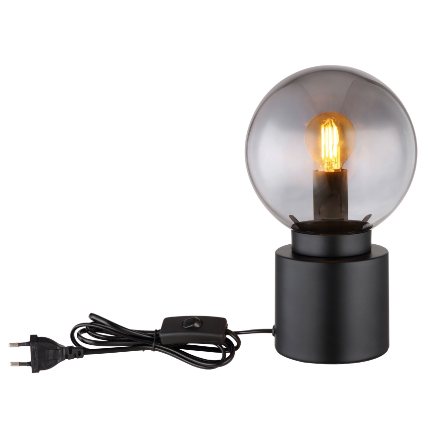 Globo - Candeeiro de mesa 1xE14/25W/230V preto