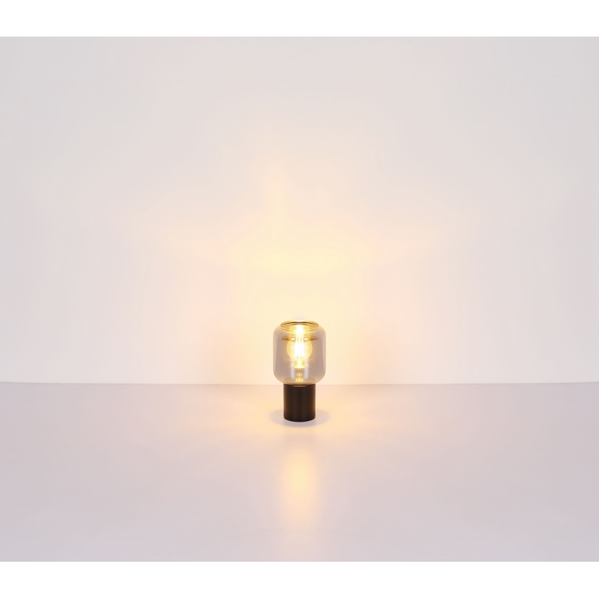 Globo - Candeeiro de mesa 1xE27/40W/230V preto