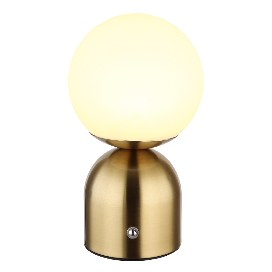 Globo - Candeeiro de mesa táctil LED com regulação LED/2,5W/3,7V 2700K/4000K/6500K 1800 mAh USB latão