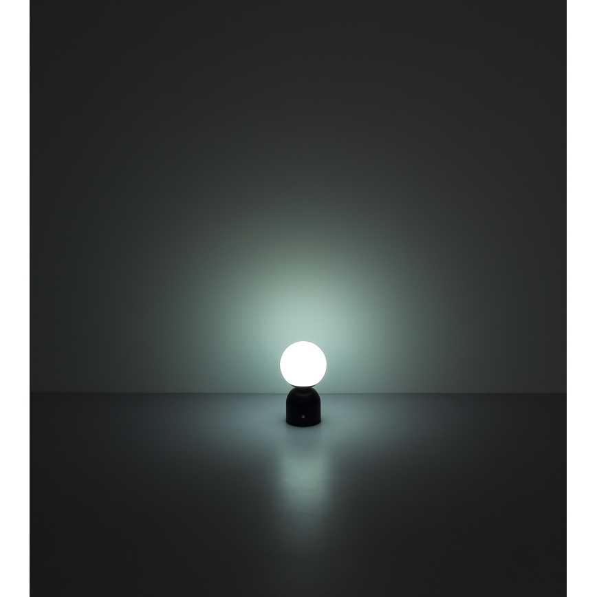 Globo - Candeeiro de mesa táctil LED com regulação LED/2,5W/3,7V 2700K/4000K/6500K 1800 mAh USB cromado mate