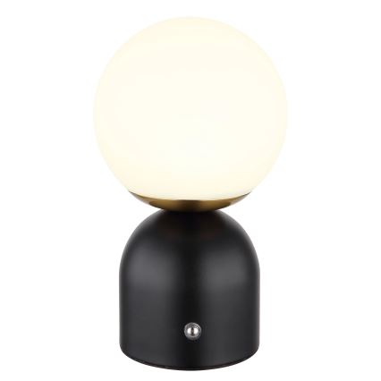 Globo - Lâmpada de mesa tátil LED regulável LED/2,5W/3,7V 2700/4000/6500K 1800 mAh USB preta
