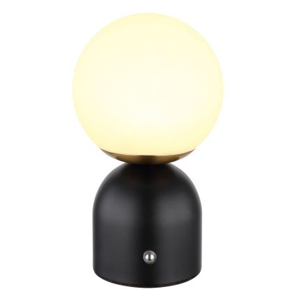 Globo - Lâmpada de mesa tátil LED regulável LED/2,5W/3,7V 2700/4000/6500K 1800 mAh USB preta