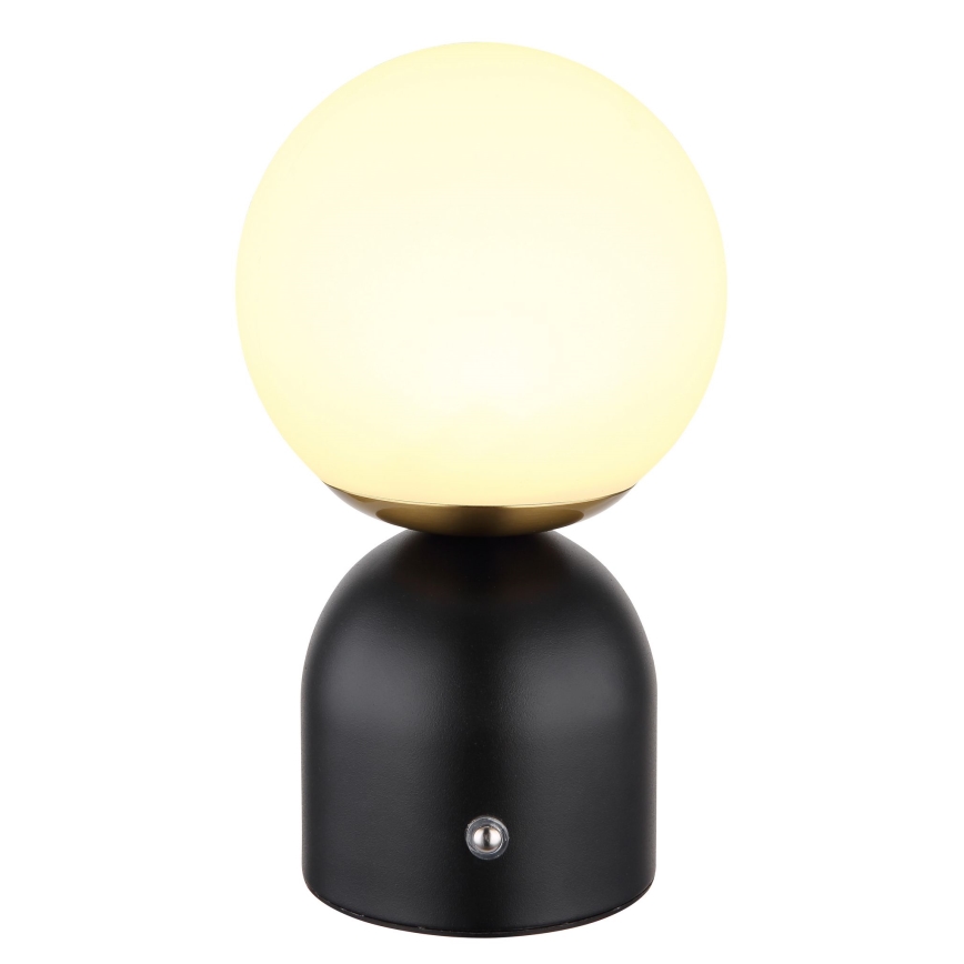 Globo - Lâmpada de mesa tátil LED regulável LED/2,5W/3,7V 2700/4000/6500K 1800 mAh USB preta