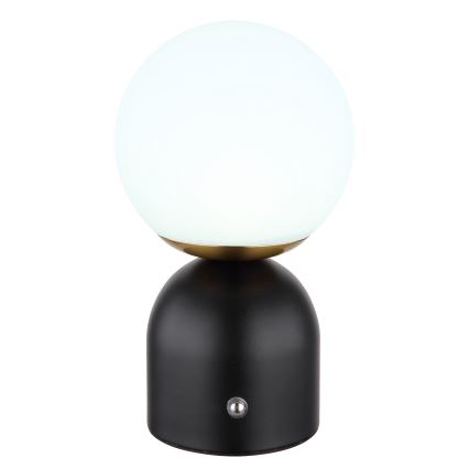 Globo - Lâmpada de mesa tátil LED regulável LED/2,5W/3,7V 2700/4000/6500K 1800 mAh USB preta