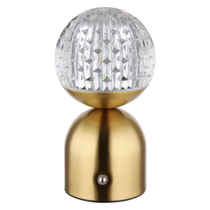Globo - Candeeiro de mesa tátil LED com regulação LED/2,5W/3,7V 2700/4000/6500K 1800 mAh USB latão