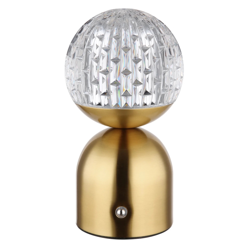 Globo - Candeeiro de mesa tátil LED com regulação LED/2,5W/3,7V 2700/4000/6500K 1800 mAh USB latão