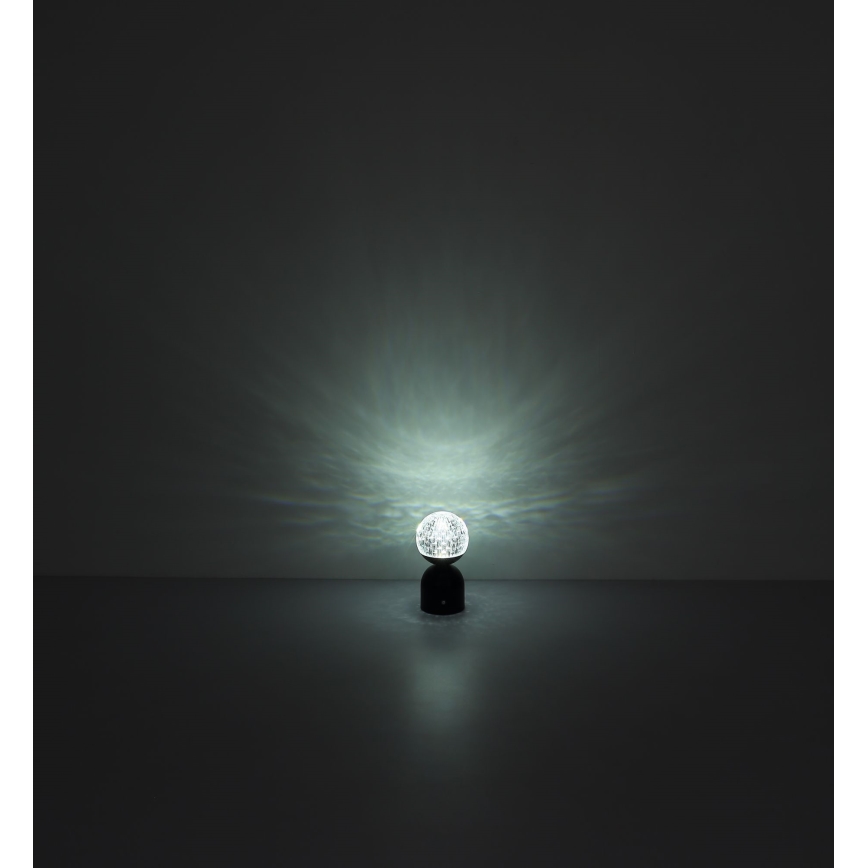 Globo - Candeeiro de mesa táctil LED com regulação LED/2W/5V 2700/4000/6500K 1800 mAh preto