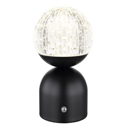 Globo - Candeeiro de mesa táctil LED com regulação LED/2W/5V 2700/4000/6500K 1800 mAh preto