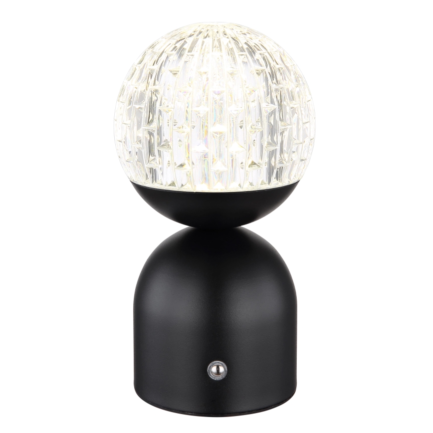 Globo - Candeeiro de mesa táctil LED com regulação LED/2W/5V 2700/4000/6500K 1800 mAh preto