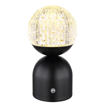 Globo - Candeeiro de mesa táctil LED com regulação LED/2W/5V 2700/4000/6500K 1800 mAh preto