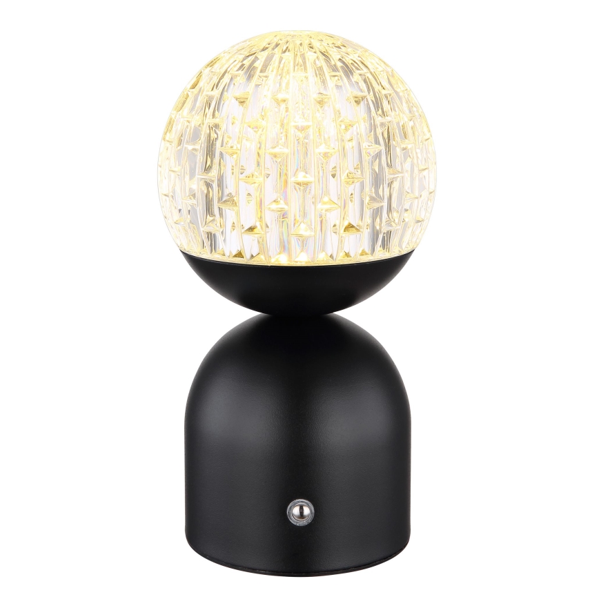 Globo - Candeeiro de mesa táctil LED com regulação LED/2W/5V 2700/4000/6500K 1800 mAh preto