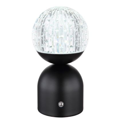 Globo - Candeeiro de mesa táctil LED com regulação LED/2W/5V 2700/4000/6500K 1800 mAh preto