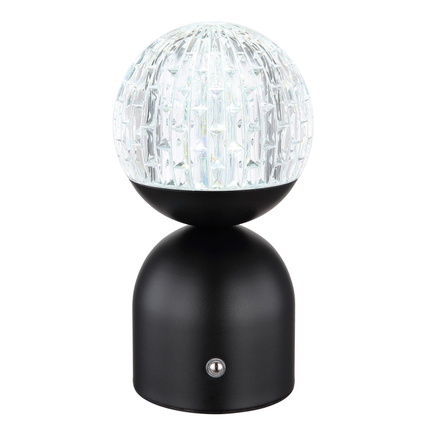 Globo - Candeeiro de mesa táctil LED com regulação LED/2W/5V 2700/4000/6500K 1800 mAh preto