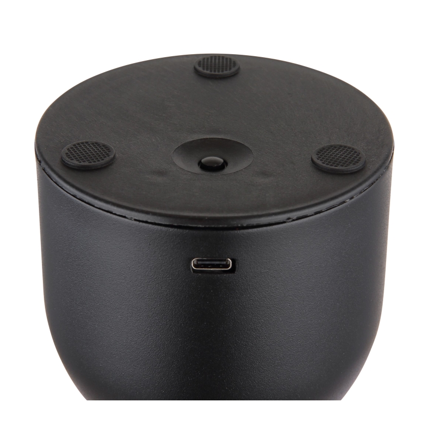 Globo - Candeeiro de mesa táctil LED com regulação LED/2W/5V 2700/4000/6500K 1800 mAh preto