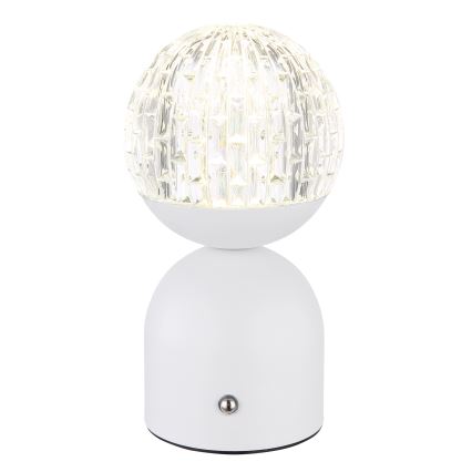 Globo - Candeeiro de mesa táctil LED com regulação LED/2W/5V 2700/4000/65000K 1800 mAh branco