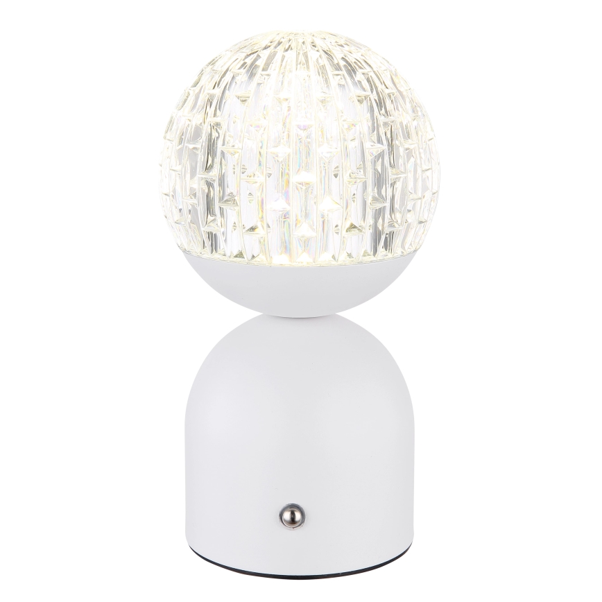 Globo - Candeeiro de mesa táctil LED com regulação LED/2W/5V 2700/4000/65000K 1800 mAh branco