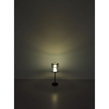 Globo - Lâmpada de mesa tátil recarregável LED regulável LED/2,5W/3,7V 2700/4000/6500K 1800 mAh preta