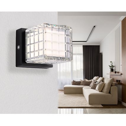 Globo - Candeeiro de mesa táctil LED com regulação LED/2,5W/3,7V 2700K/4000K/6500K 1800 mAh USB preto