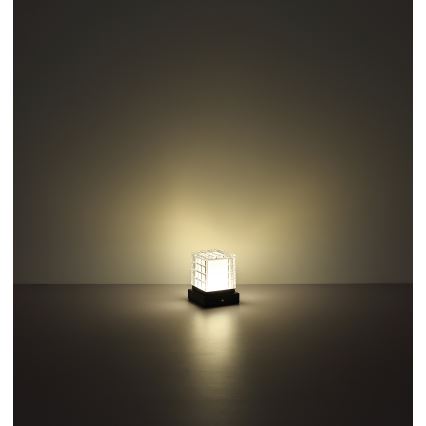 Globo - Candeeiro de mesa táctil LED com regulação LED/2,5W/3,7V 2700K/4000K/6500K 1800 mAh USB preto