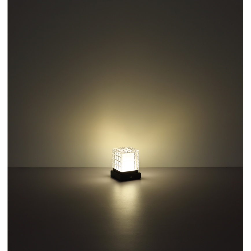 Globo - Candeeiro de mesa táctil LED com regulação LED/2,5W/3,7V 2700K/4000K/6500K 1800 mAh USB preto