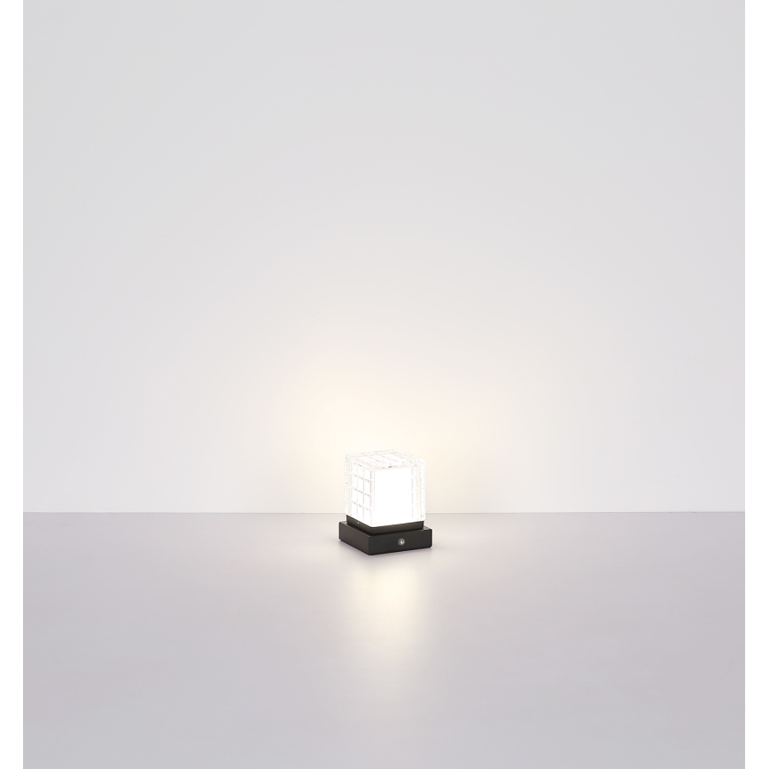 Globo - Candeeiro de mesa táctil LED com regulação LED/2,5W/3,7V 2700K/4000K/6500K 1800 mAh USB preto