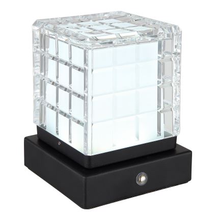 Globo - Candeeiro de mesa táctil LED com regulação LED/2,5W/3,7V 2700K/4000K/6500K 1800 mAh USB preto