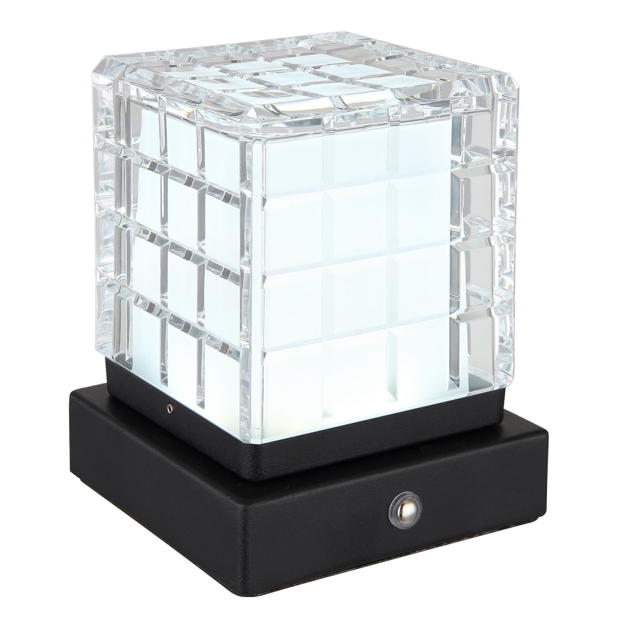 Globo - Candeeiro de mesa táctil LED com regulação LED/2,5W/3,7V 2700K/4000K/6500K 1800 mAh USB preto