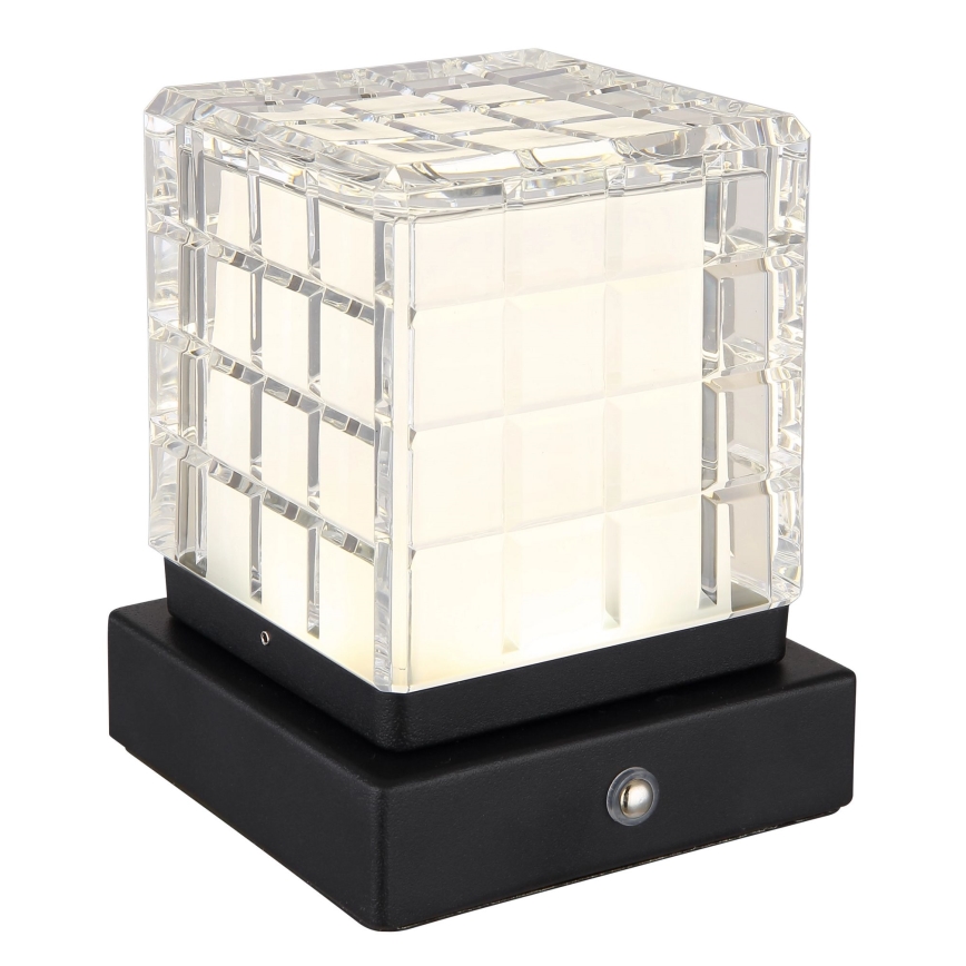 Globo - Candeeiro de mesa táctil LED com regulação LED/2,5W/3,7V 2700K/4000K/6500K 1800 mAh USB preto
