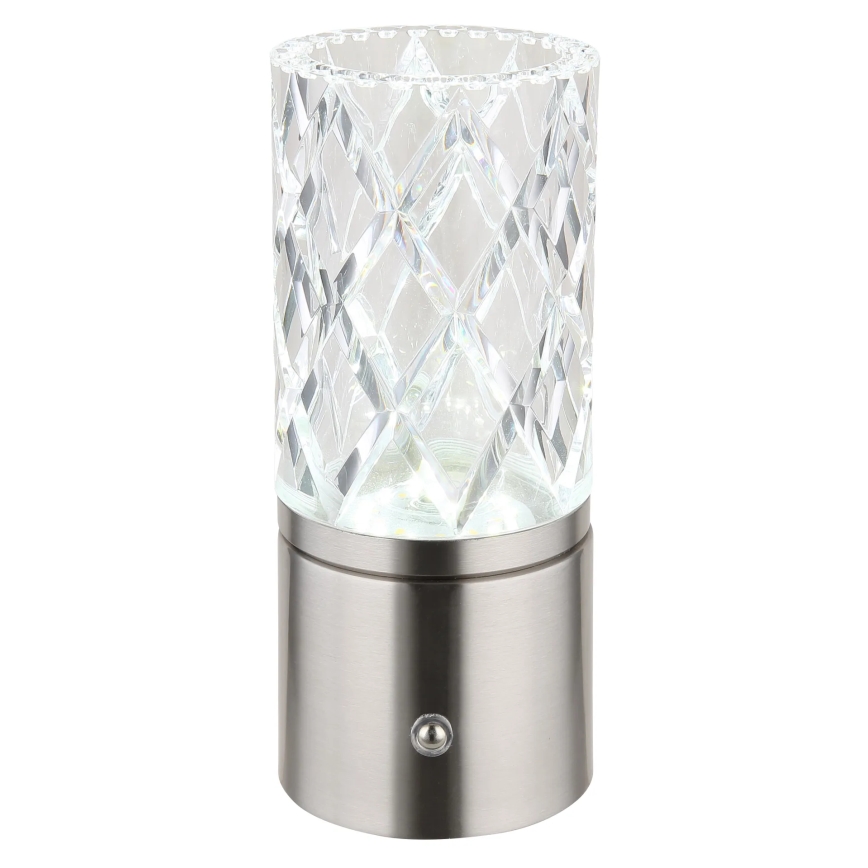 Globo - Candeeiro de mesa táctil LED com regulação LED/2,5W/3,7V 2700K/4000K/6500K 1800 mAh USB cromado mate