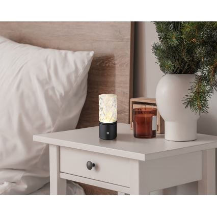 Globo - Candeeiro de mesa táctil LED com regulação LED/2,5W/3,7V 2700K/4000K/6500K 1800 mAh USB preto