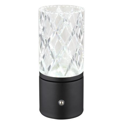 Globo - Candeeiro de mesa táctil LED com regulação LED/2,5W/3,7V 2700K/4000K/6500K 1800 mAh USB preto