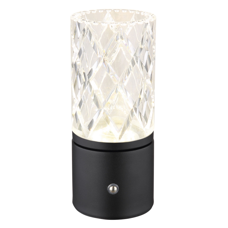 Globo - Candeeiro de mesa táctil LED com regulação LED/2,5W/3,7V 2700K/4000K/6500K 1800 mAh USB preto