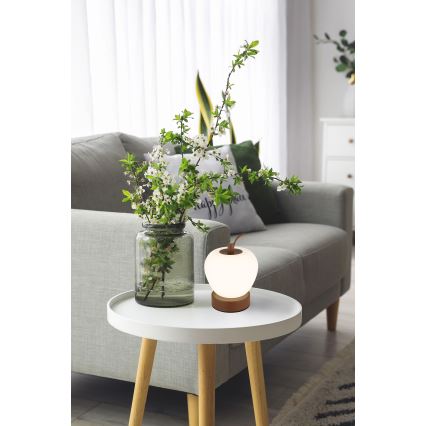 Globo - Candeeiro de mesa táctil LED com regulação LED/2W/3,7V 2700K/4000K/6500K 1200 mAh USB castanho