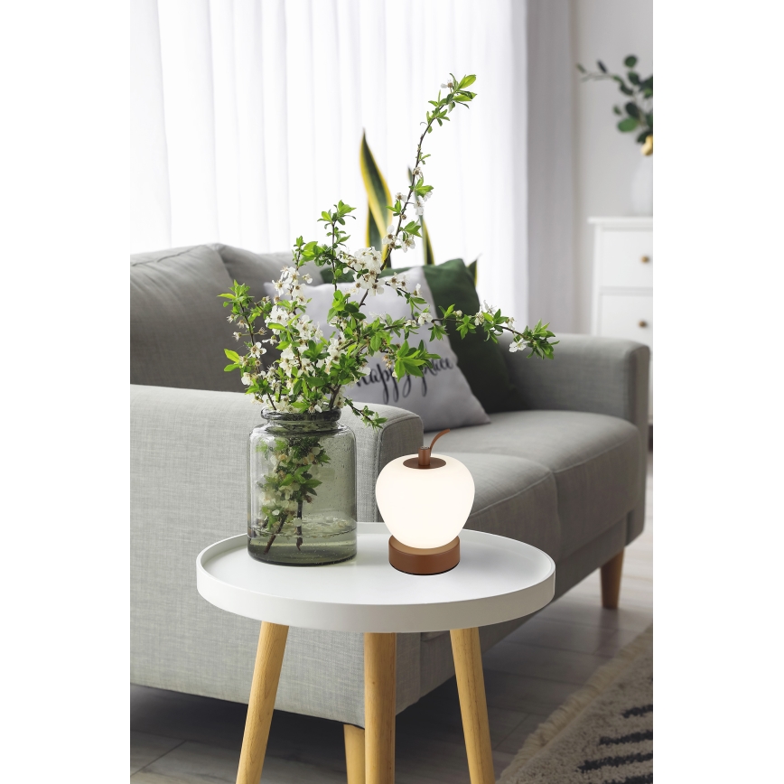 Globo - Candeeiro de mesa táctil LED com regulação LED/2W/3,7V 2700K/4000K/6500K 1200 mAh USB castanho