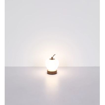 Globo - Candeeiro de mesa táctil LED com regulação LED/2W/3,7V 2700K/4000K/6500K 1200 mAh USB castanho