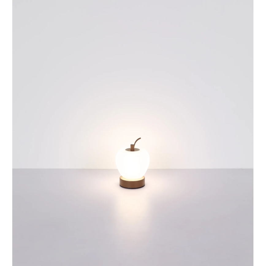 Globo - Candeeiro de mesa táctil LED com regulação LED/2W/3,7V 2700K/4000K/6500K 1200 mAh USB castanho