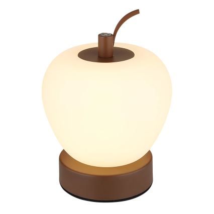 Globo - Candeeiro de mesa táctil LED com regulação LED/2W/3,7V 2700K/4000K/6500K 1200 mAh USB castanho