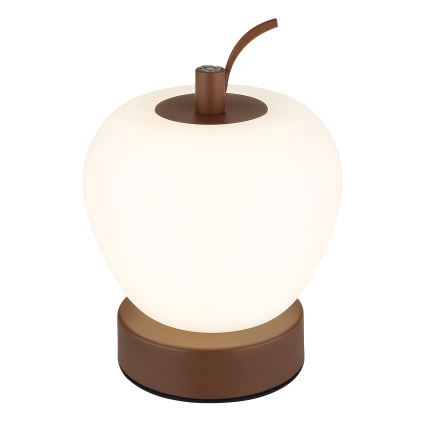 Globo - Candeeiro de mesa táctil LED com regulação LED/2W/3,7V 2700K/4000K/6500K 1200 mAh USB castanho